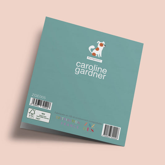 Geometric - Chien, joyeux anniversaire