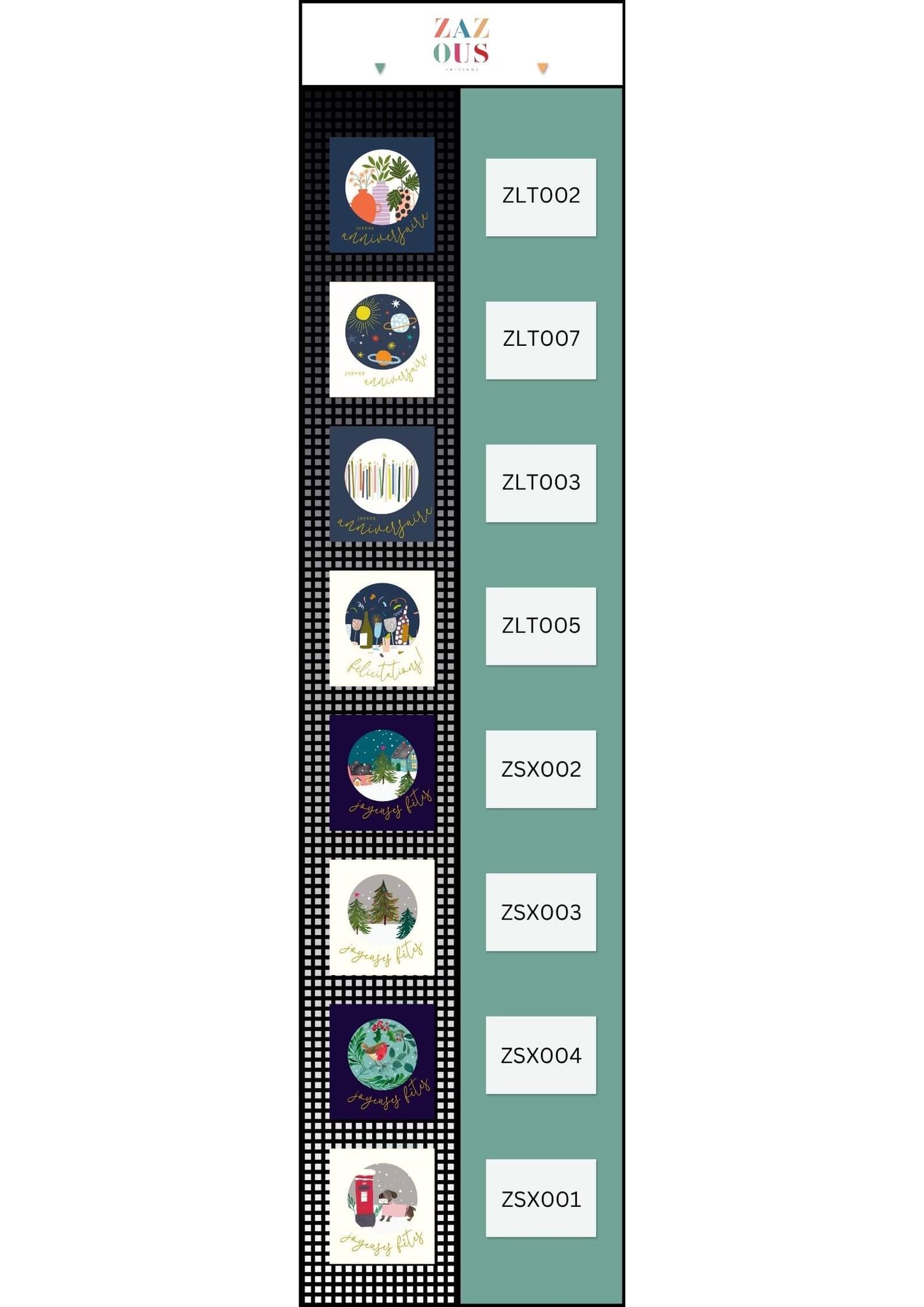 Une face de "Let's Celebrate" par Caroline Gardner