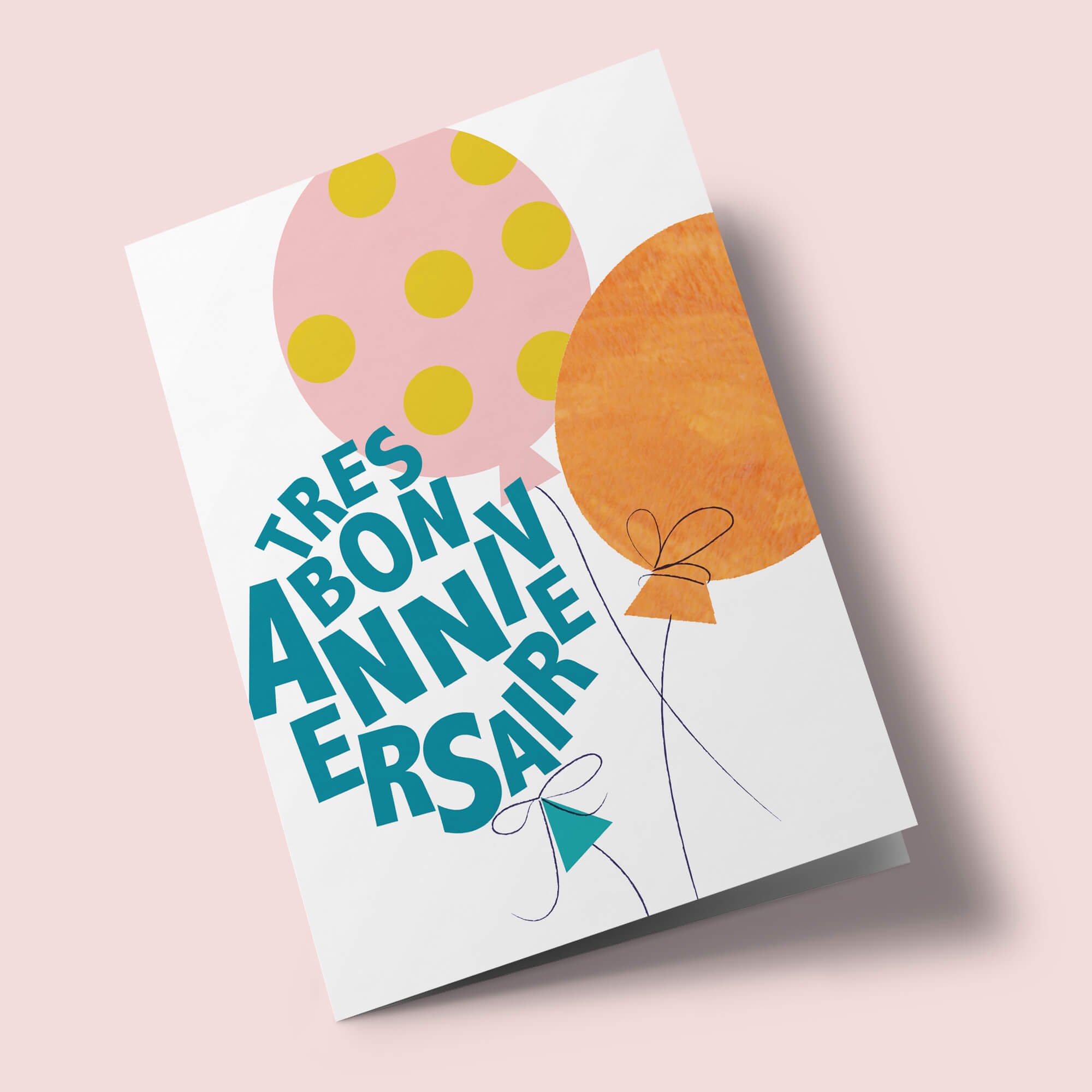 Letter Box - Tres bon anniversaire, ballons