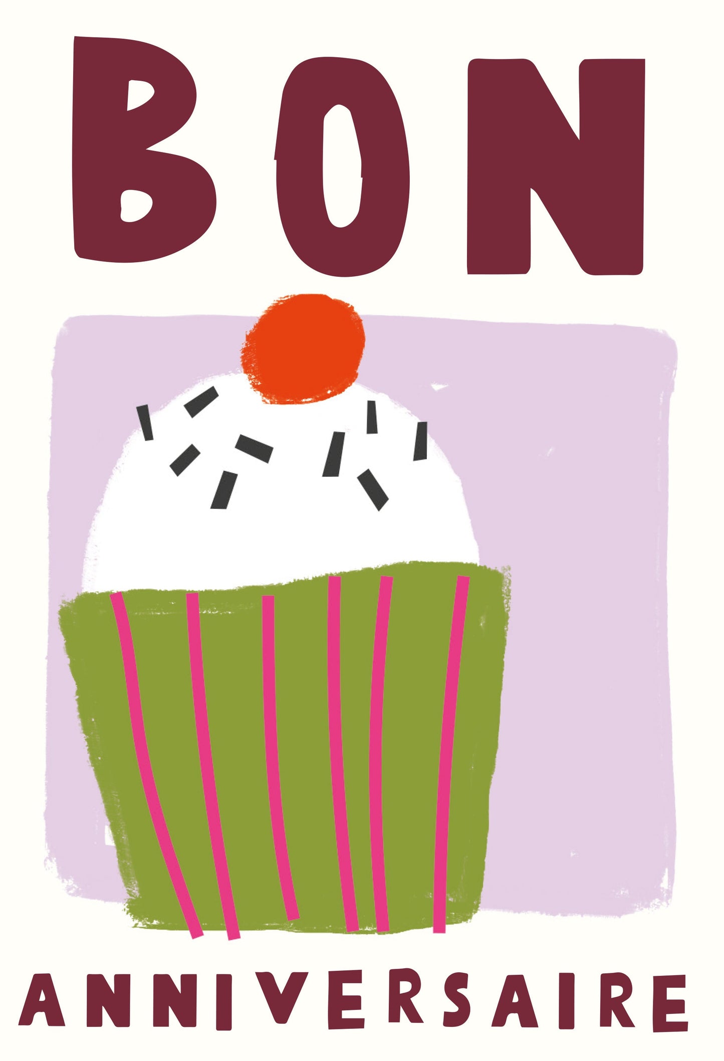 Mini - Anniversaire, cupcake