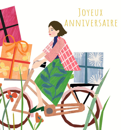 Paper Collage - Vélo et cadeaux