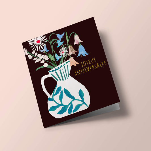 Paper Collage - Vase de fleurs