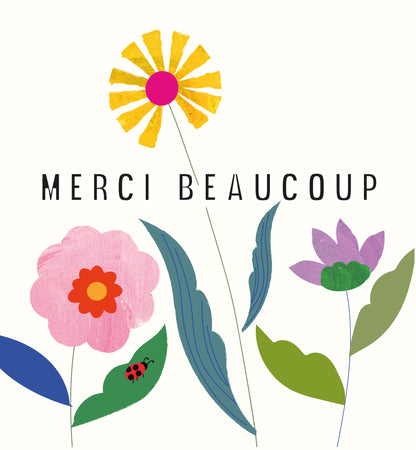 Posie - Anniversaire fleurs roses et grande marguerite jaune