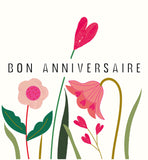 Posie - Anniversaire fleurs roses en coeur