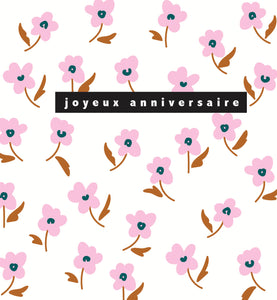 Prairie - Fleurs mauves en pattern