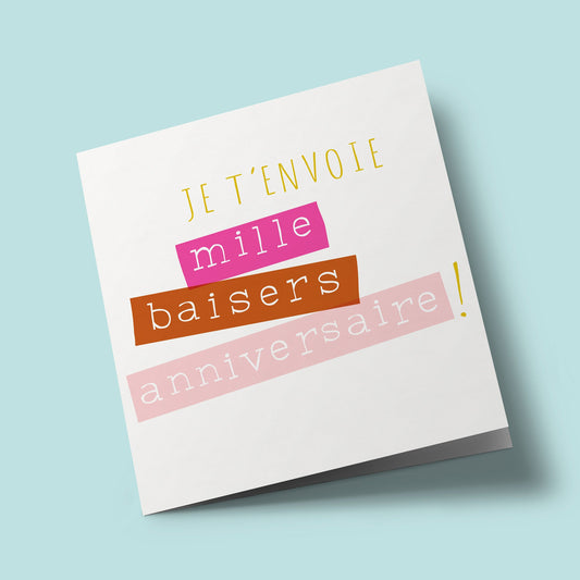 Ticker - Je t'envoie mille baisers anniversaire