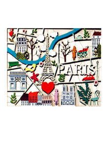Paris Découpé - Carte de Paris