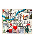 Paris Laser-Cut Cards - Map of Paris