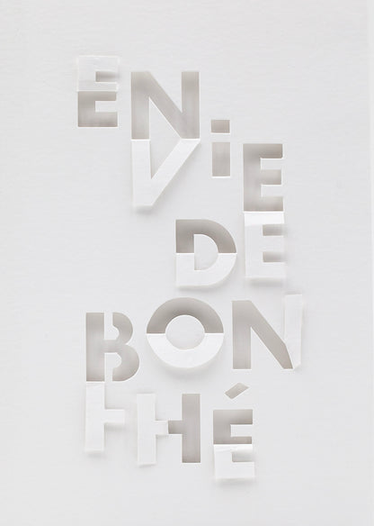 Une face de "Les Mots Blancs" par Fabienne Germain