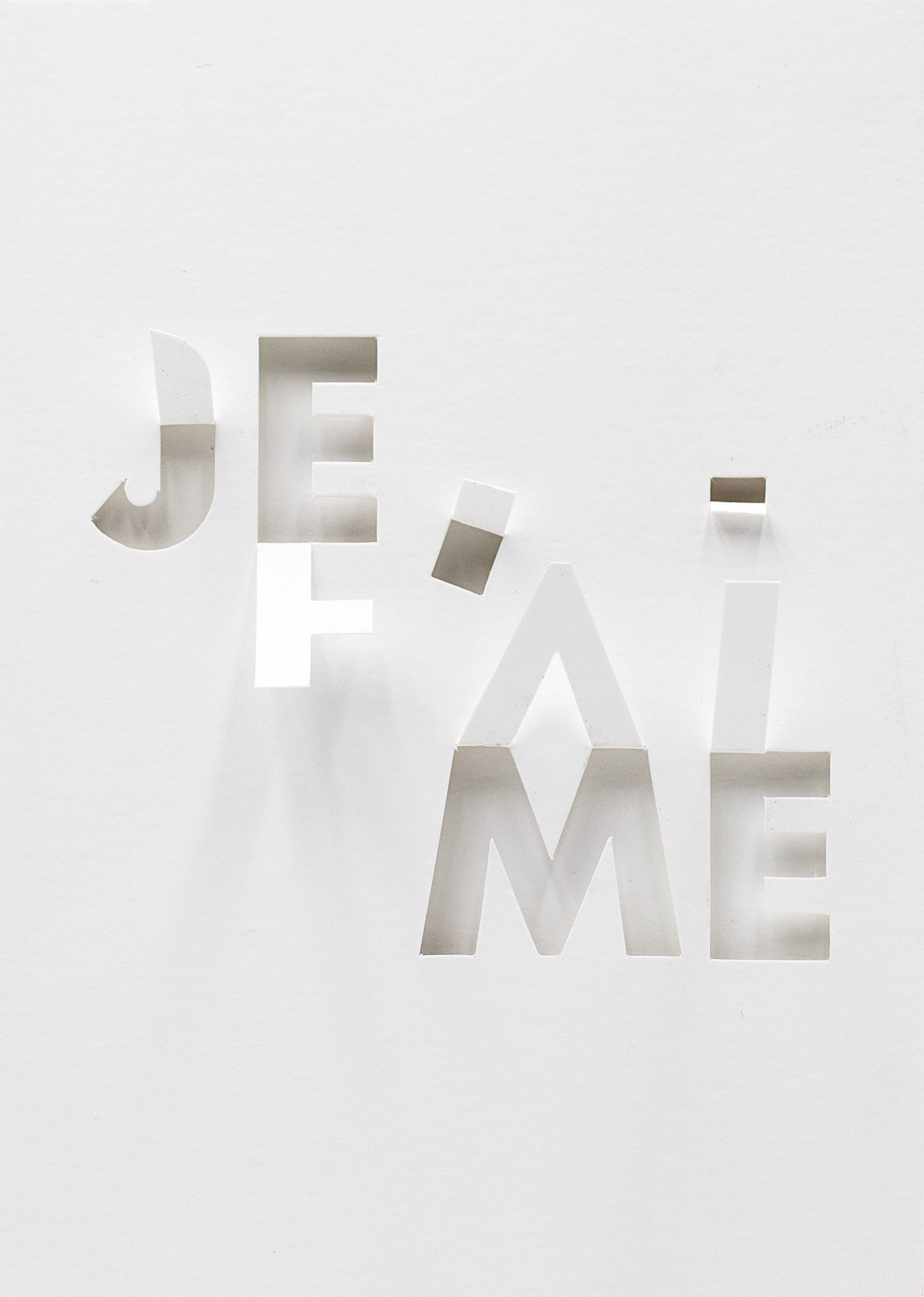 Une face de "Les Mots Blancs" par Fabienne Germain