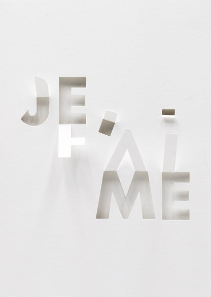 Une face de "Les Mots Blancs" par Fabienne Germain