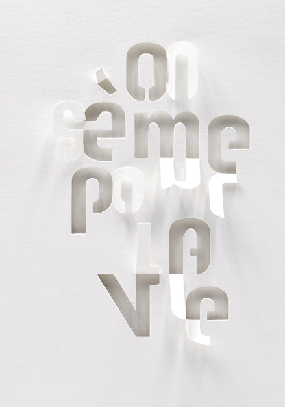 Une face de "Les Mots Blancs" par Fabienne Germain