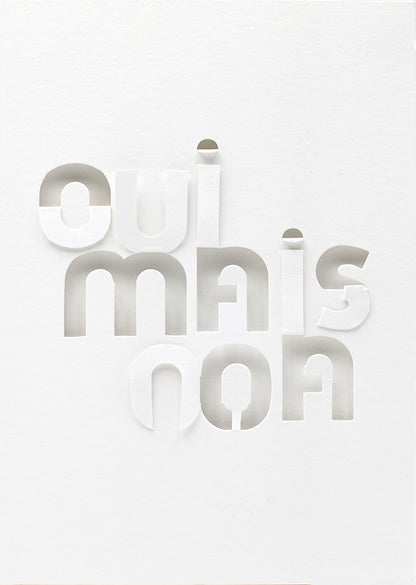Une face de "Les Mots Blancs" par Fabienne Germain