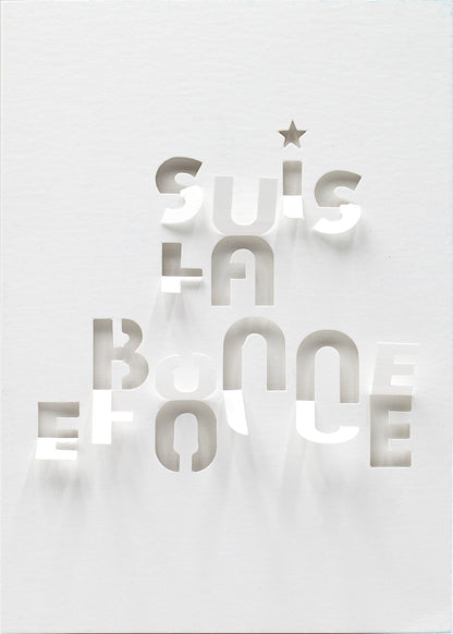 Une face de "Les Mots Blancs" par Fabienne Germain