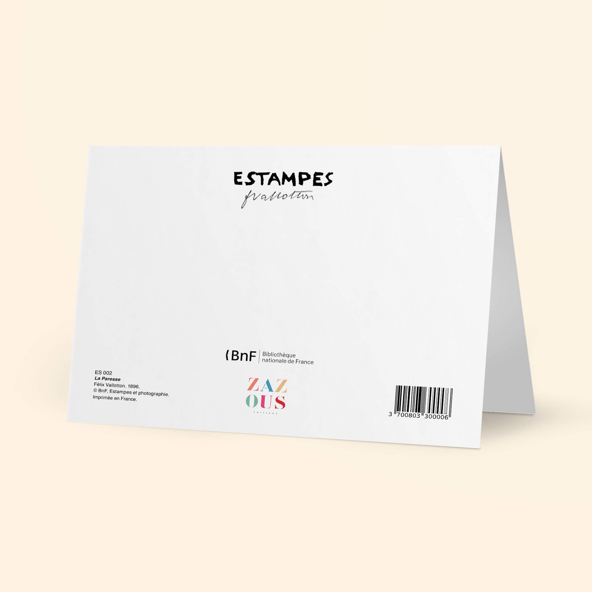 Estampes - La Paresse
