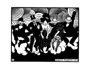 Une face de "Estampes" par Felix Vallotton (Collection BNF)