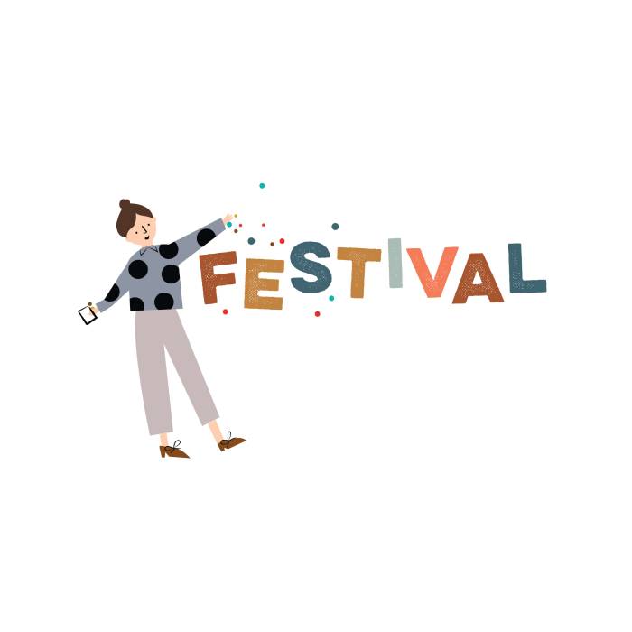 Une face de "Festival" par Caroline Gardner