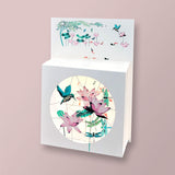 Carte box - Colibris et fleurs