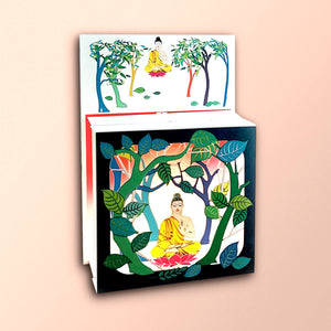 Carte box - Bouddha et l'arbre bodhi