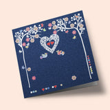 Northern Lights - Coeur, arbres et oiseaux