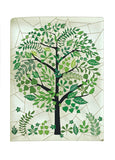 Carte découpée - Arbre vert