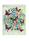 Carte découpée - Papillons et feuilles