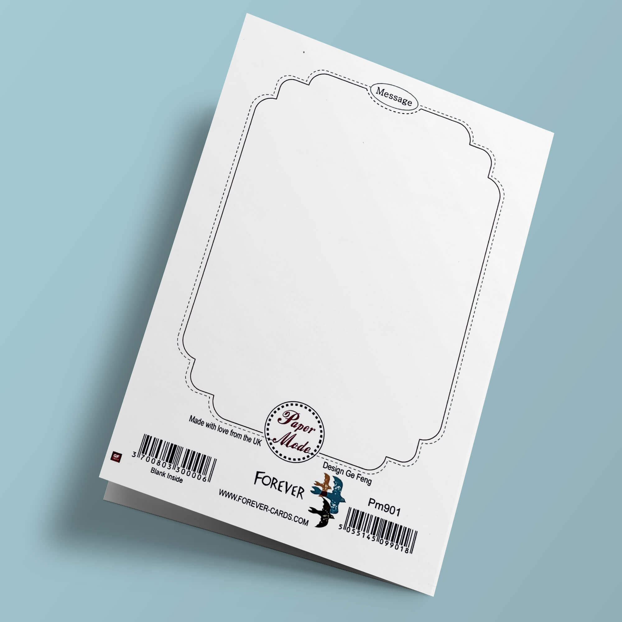 Carte découpée - Papillons et feuilles
