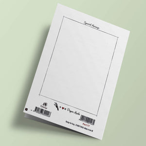Carte découpée - Oiseaux sur fil électrique