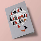 Carte découpée - Chats