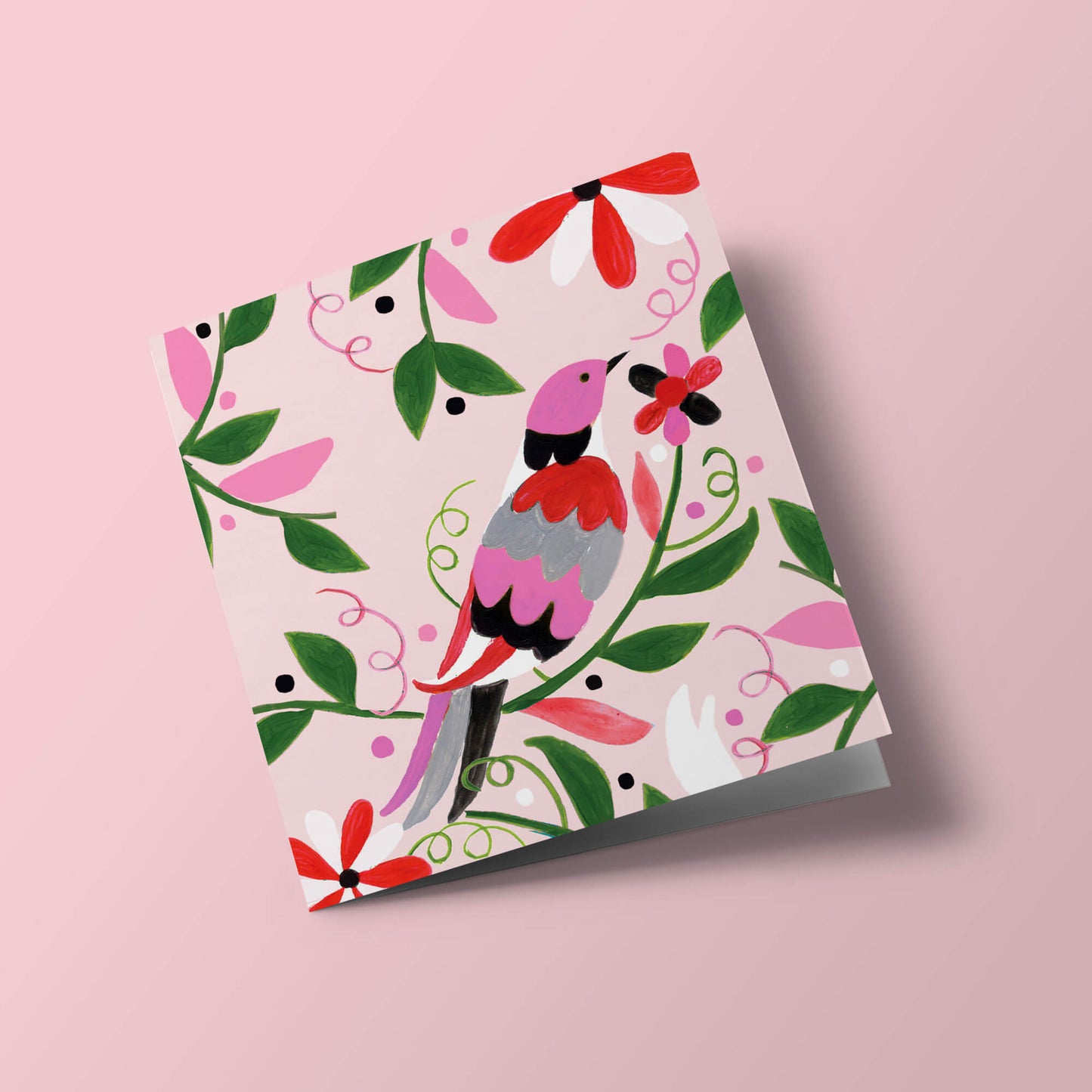 Fiesta - Oiseau et fleurs