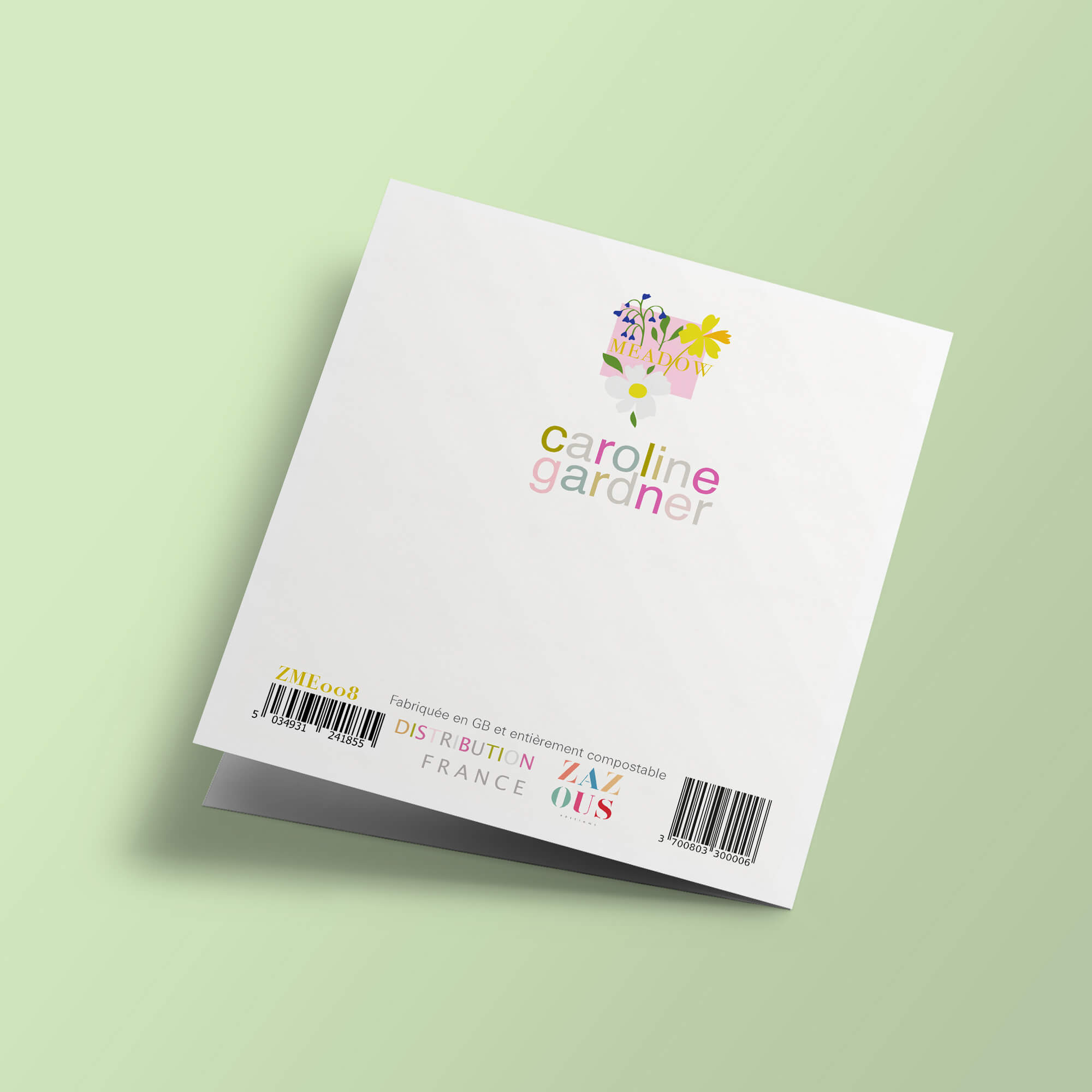Meadow - Fleurs de couleurs sur fond noir, joyeux anniversaire