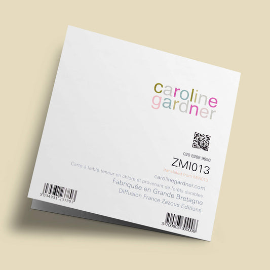 Pompons - felicitations, verres