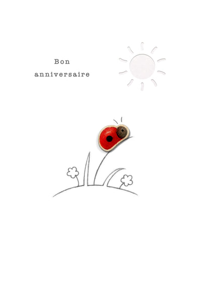 Doodlewood - "Bon anniversaire", coccinelle