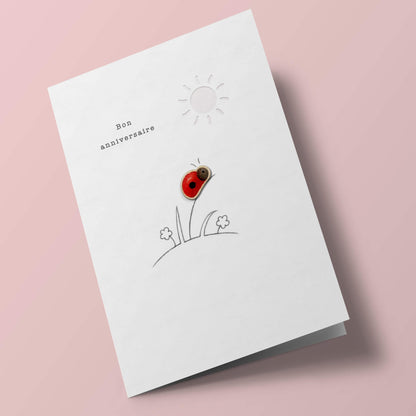 Doodlewood - "Bon anniversaire", coccinelle