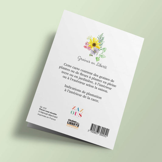 Graines en Liberté - Pavot rose double