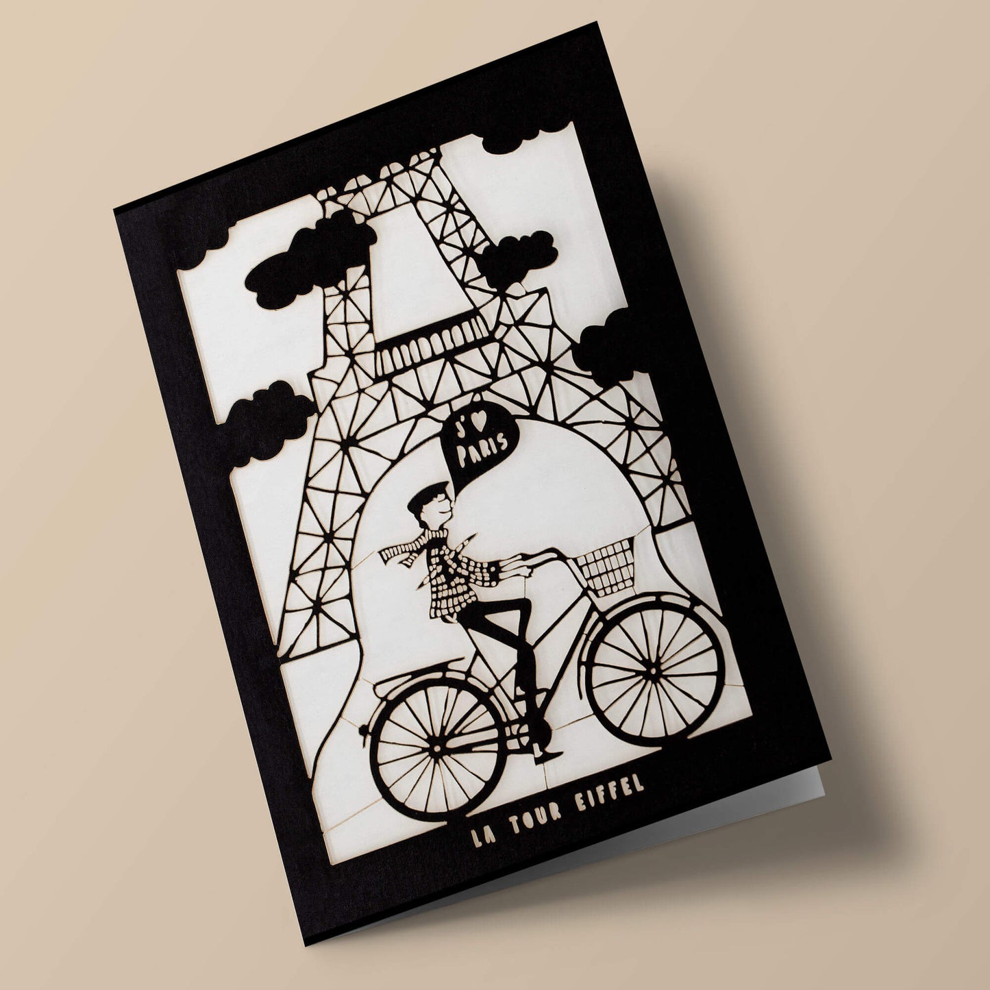 Paris Laser-Cut Cards - Facades and Eiffel Tower