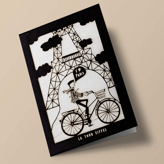 Paris Laser-Cut Cards - Facades and Eiffel Tower
