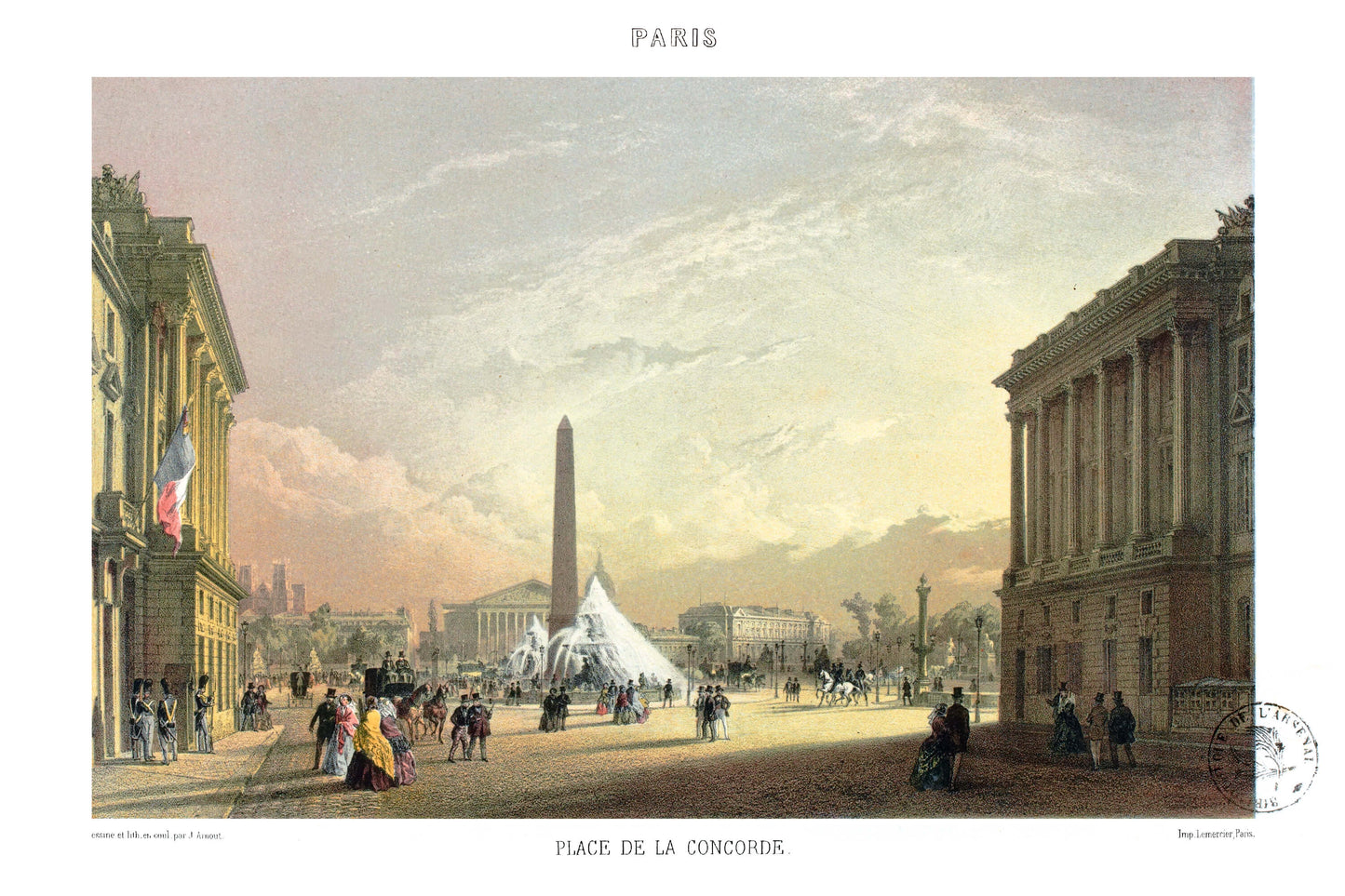 Paris Lithographie - Place de la Concorde