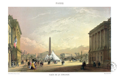 Paris Lithographie - Place de la Concorde