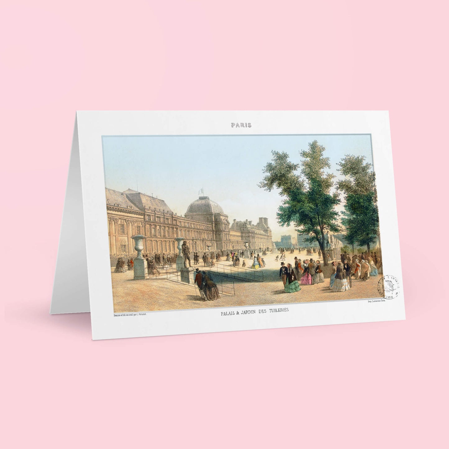 Paris Lithographie - Palais et Jardin des Tuileries