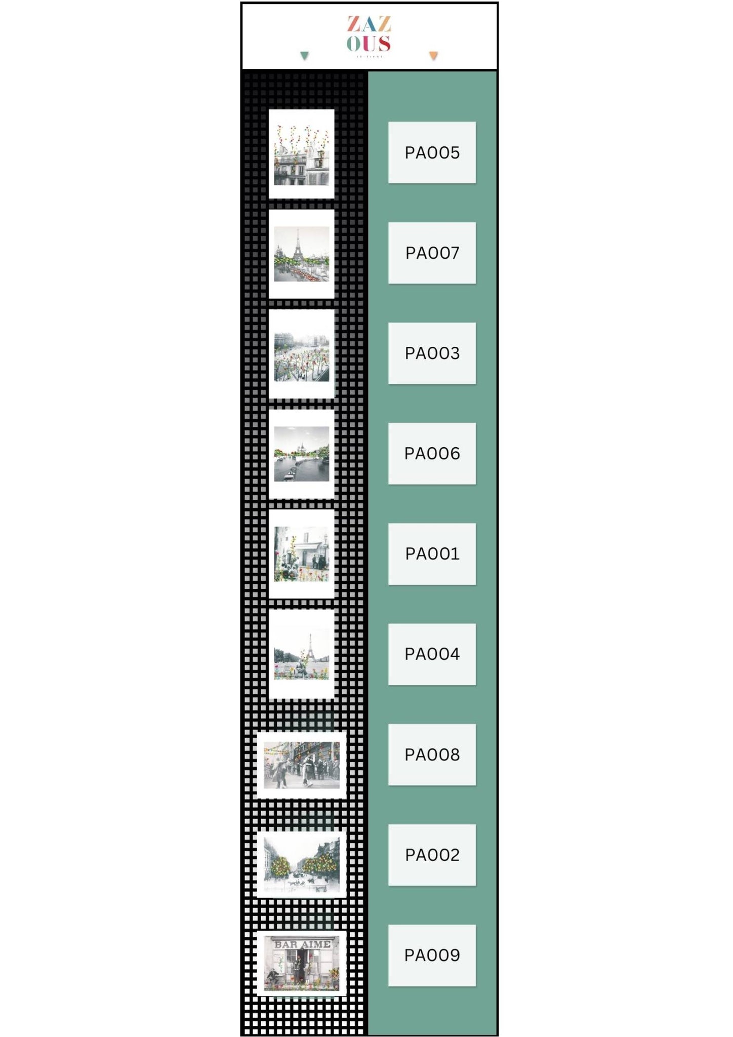 Une face de "Paris Mon Amour" par Jules & Jane
