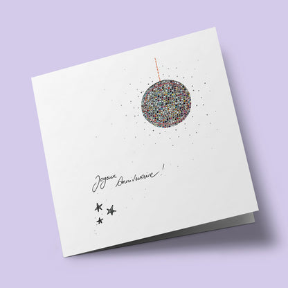 Cousue de fil blanc - Boule à facette