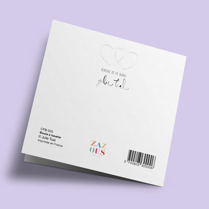 Cousue de fil blanc - Boule à facette