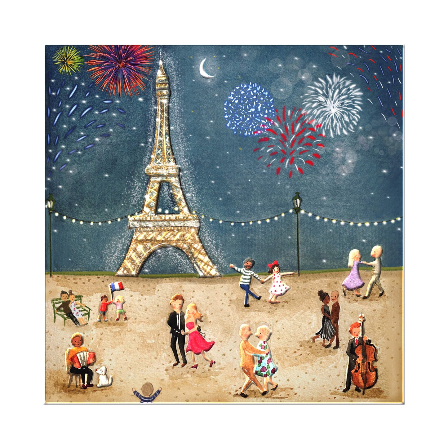 Une face de "Paris est une fête" par Love Lucy Illustration