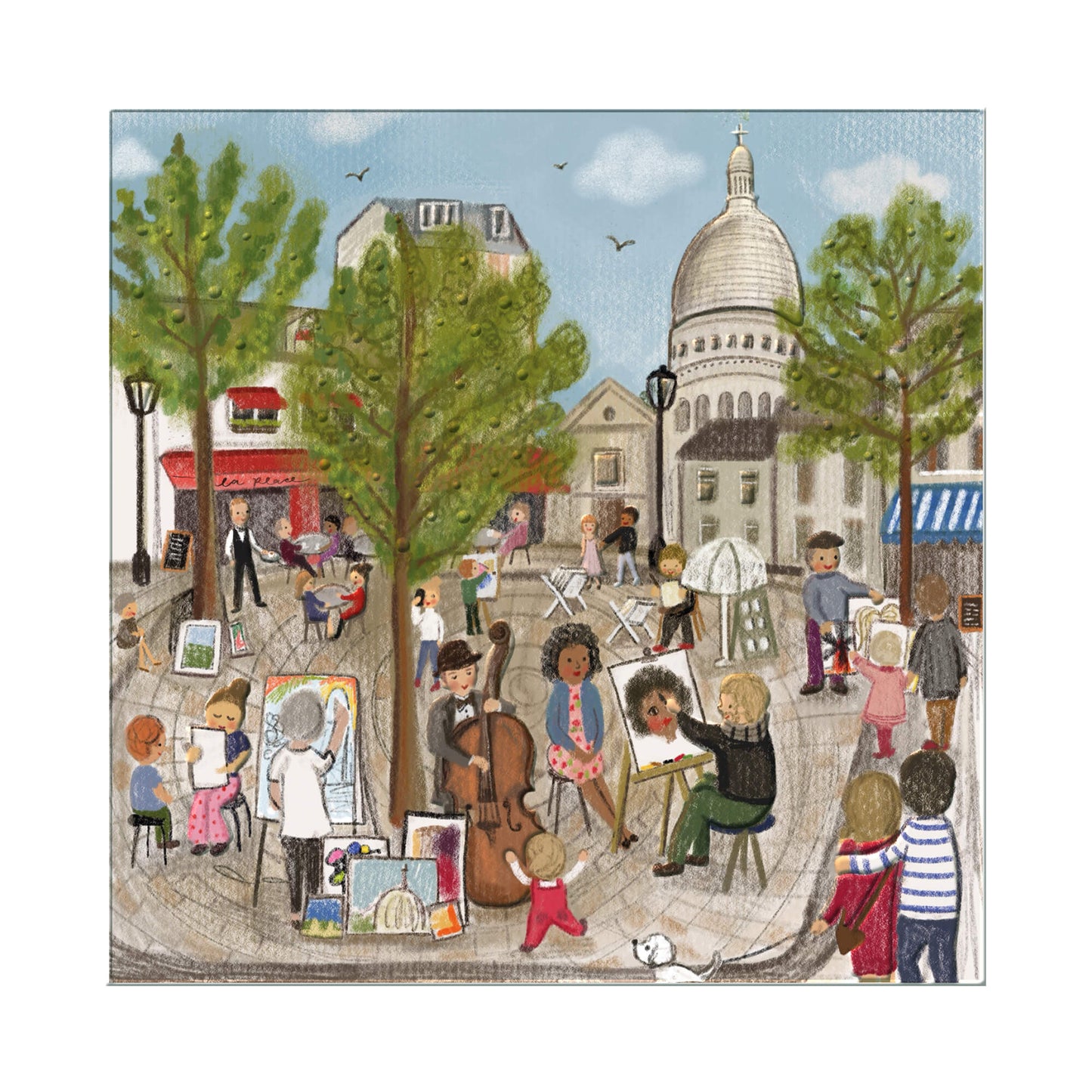 Une face de "Paris est une fête" par Love Lucy Illustration