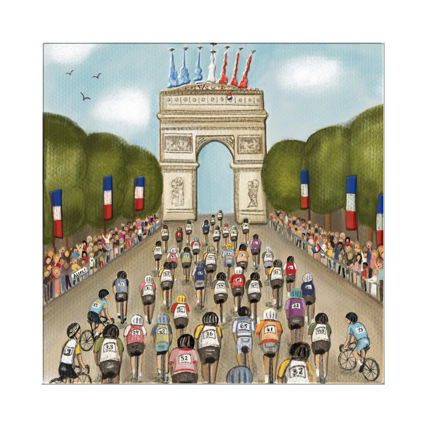 Une face de "Paris est une fête" par Love Lucy Illustration