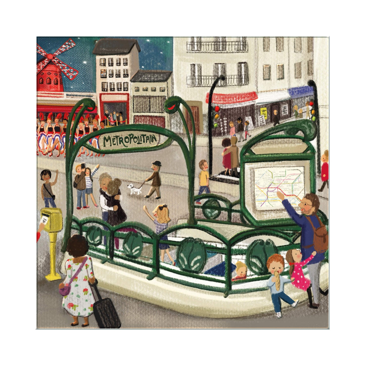 Une face de "Paris est une fête" par Love Lucy Illustration