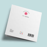 Les Boutons de roses - "Destin rayonnant" - carte cousue