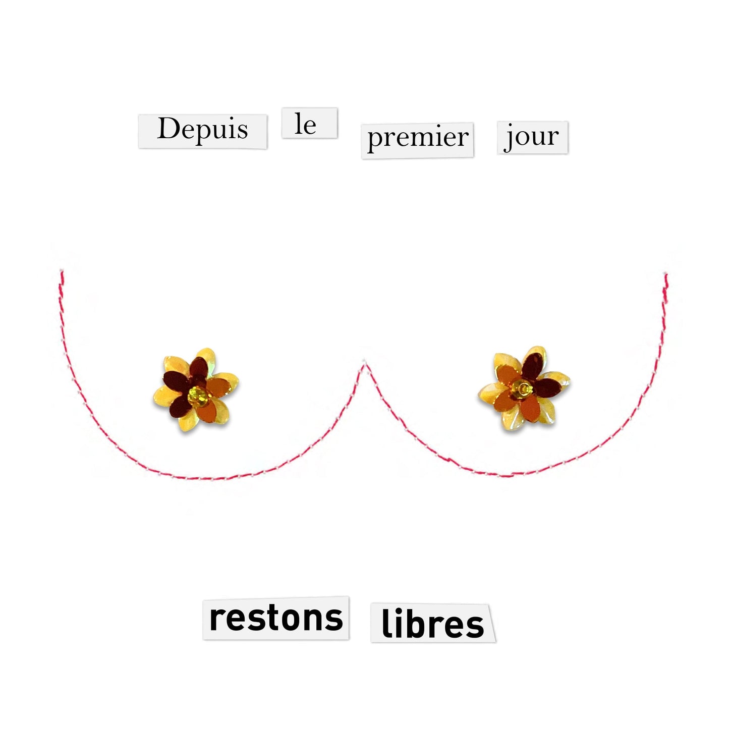 Une face de "Boutons de Rose" par La CigaleLee