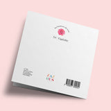 Les Boutons de roses - "Restons libres" - carte cousue